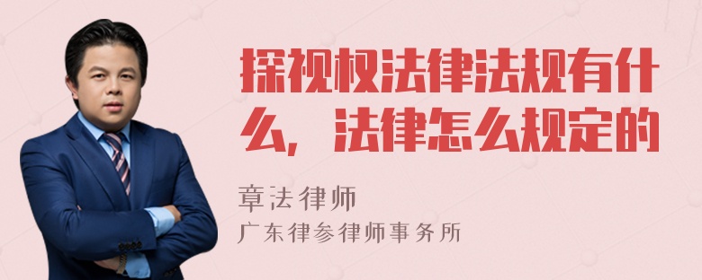 探视权法律法规有什么，法律怎么规定的