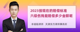 2023按现在的赔偿标准六级伤残能赔偿多少金额呢