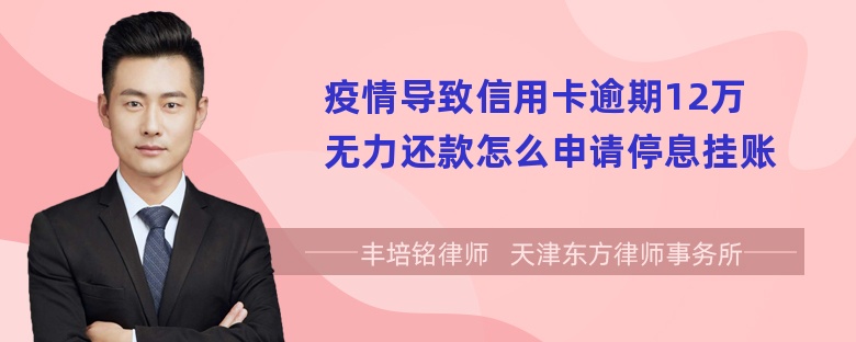 疫情导致信用卡逾期12万无力还款怎么申请停息挂账