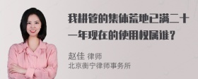 我耕管的集体荒地已满二十一年现在的使用权属谁？