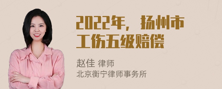 2022年，扬州市工伤五级赔偿