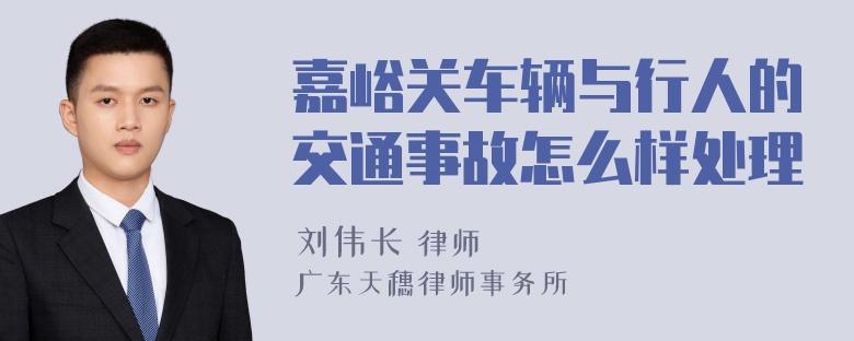 嘉峪关车辆与行人的交通事故怎么样处理