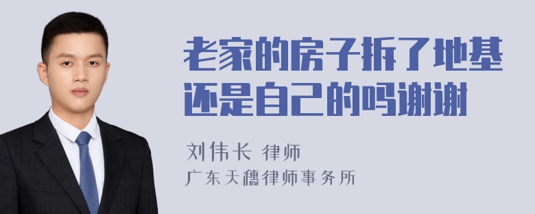 老家的房子拆了地基还是自己的吗谢谢