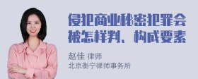 侵犯商业秘密犯罪会被怎样判、构成要素