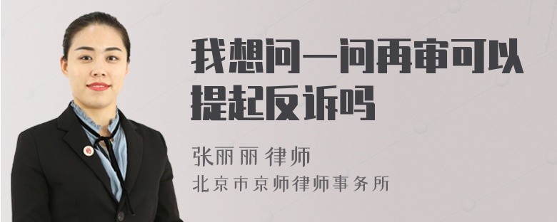 我想问一问再审可以提起反诉吗
