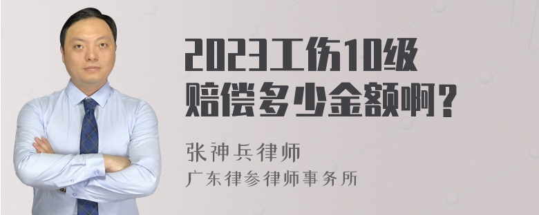 2023工伤10级赔偿多少金额啊？