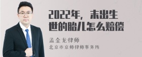 2022年，末出生世的胎儿怎么赔偿