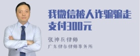 我微信被人诈骗骗走支付300元