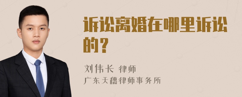 诉讼离婚在哪里诉讼的？