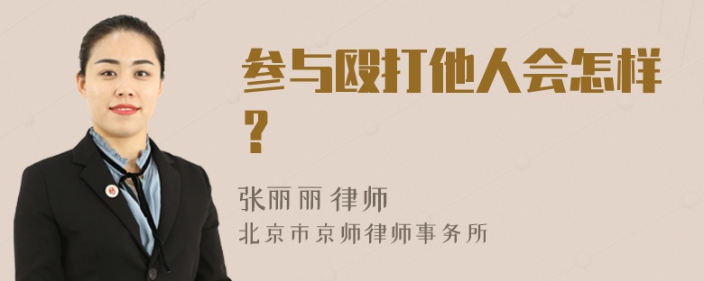 参与殴打他人会怎样？