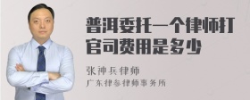 普洱委托一个律师打官司费用是多少