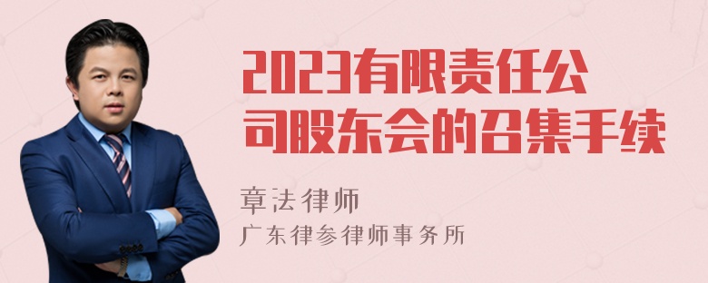 2023有限责任公司股东会的召集手续