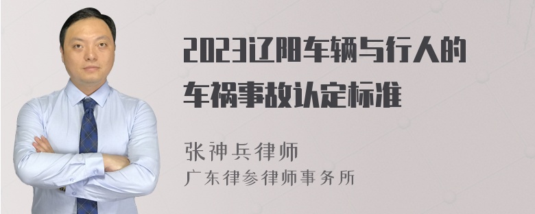 2023辽阳车辆与行人的车祸事故认定标准