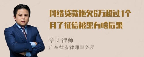 网络贷款拖欠6万超过1个月了征信被黑有啥后果