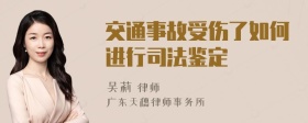 交通事故受伤了如何进行司法鉴定