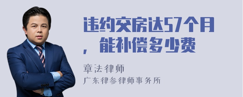 违约交房达57个月，能补偿多少费