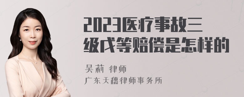 2023医疗事故三级戊等赔偿是怎样的