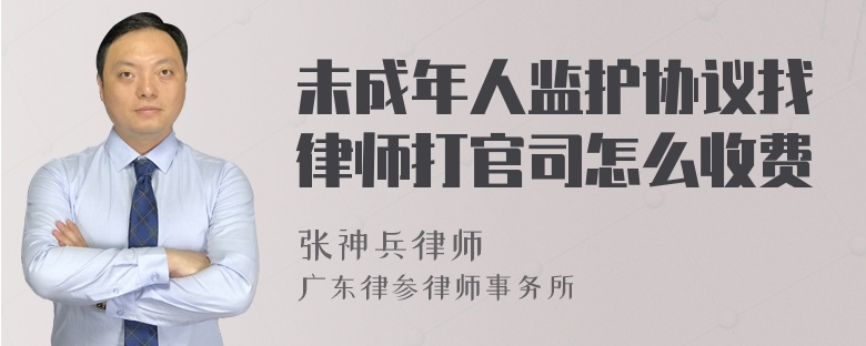 未成年人监护协议找律师打官司怎么收费