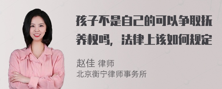 孩子不是自己的可以争取抚养权吗，法律上该如何规定