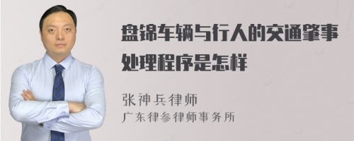 盘锦车辆与行人的交通肇事处理程序是怎样