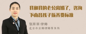 我和我的老公离婚了，咨询下南昌孩子抚养费标准