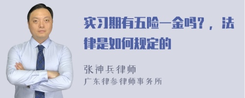 实习期有五险一金吗？，法律是如何规定的