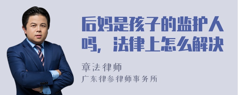 后妈是孩子的监护人吗，法律上怎么解决