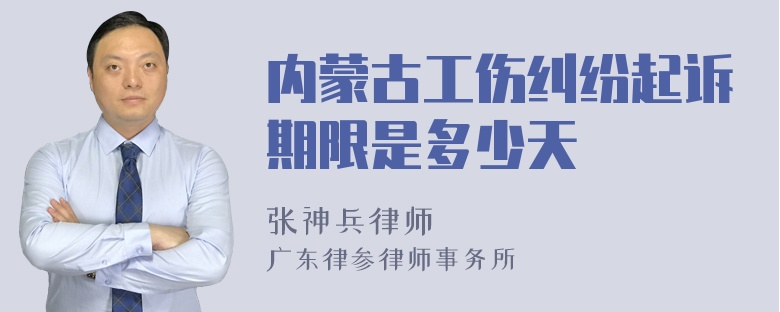 内蒙古工伤纠纷起诉期限是多少天