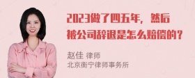 2023做了四五年，然后被公司辞退是怎么赔偿的？