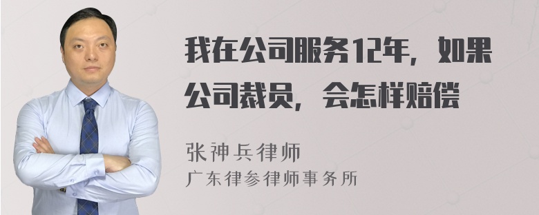 我在公司服务12年，如果公司裁员，会怎样赔偿