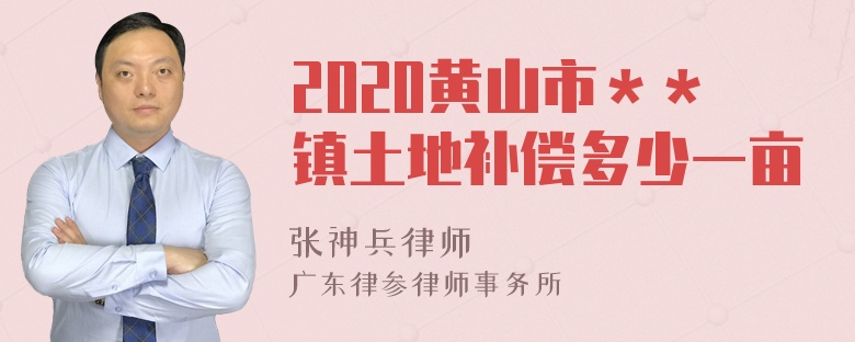 2020黄山市＊＊镇土地补偿多少一亩