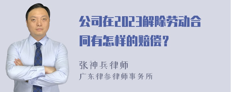 公司在2023解除劳动合同有怎样的赔偿？