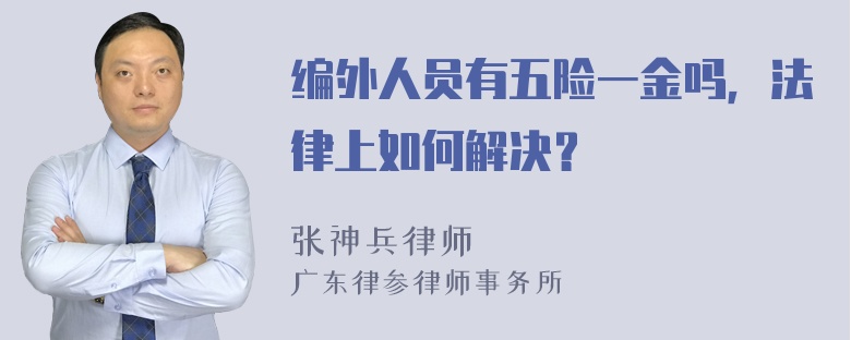 编外人员有五险一金吗，法律上如何解决？