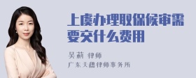 上虞办理取保候审需要交什么费用