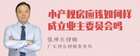 小产权房应该如何样成立业主委员会吗