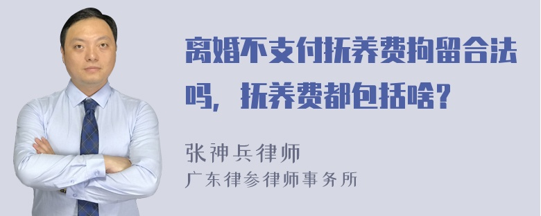 离婚不支付抚养费拘留合法吗，抚养费都包括啥？