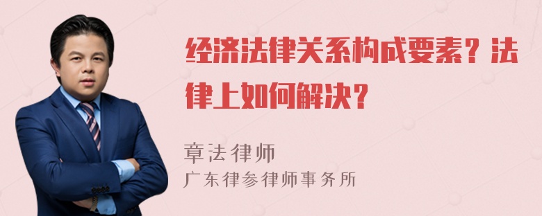 经济法律关系构成要素？法律上如何解决？