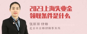 2023上海失业金领取条件是什么