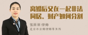 离婚后又在一起非法同居。财产如何分割