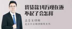 我贷款14万现在还不起了会怎样