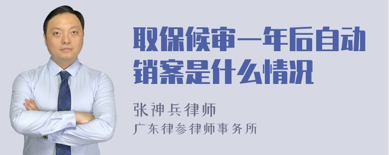 取保候审一年后自动销案是什么情况