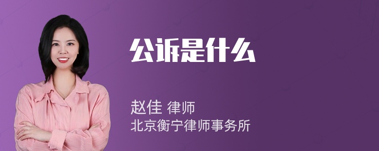 公诉是什么