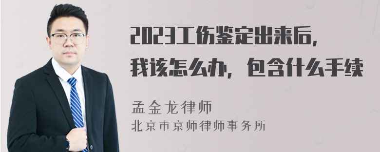 2023工伤鉴定出来后，我该怎么办，包含什么手续