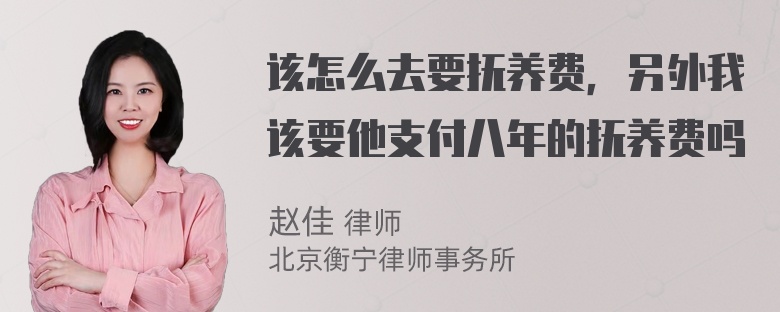 该怎么去要抚养费，另外我该要他支付八年的抚养费吗