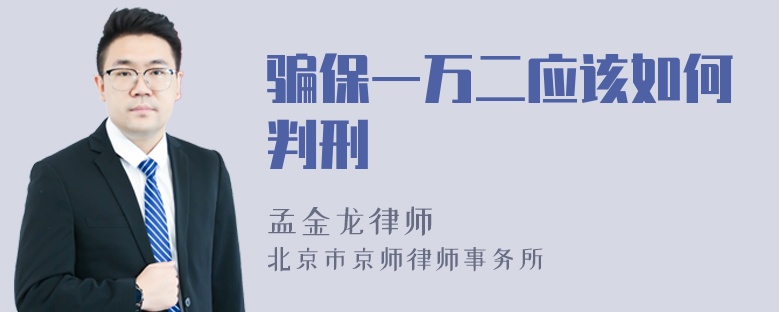 骗保一万二应该如何判刑