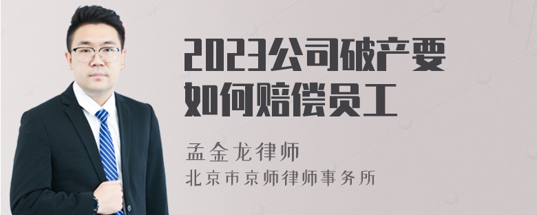 2023公司破产要如何赔偿员工