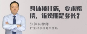 身体被打伤，要求赔偿，诉讼期是多长？