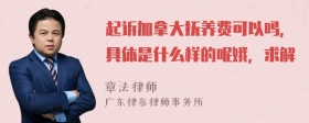 起诉加拿大抚养费可以吗，具体是什么样的呢娥，求解