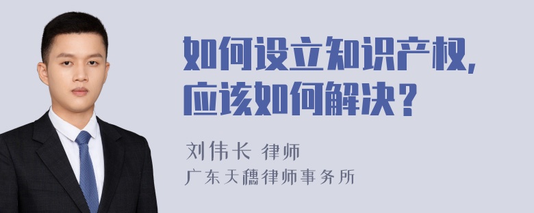 如何设立知识产权，应该如何解决？