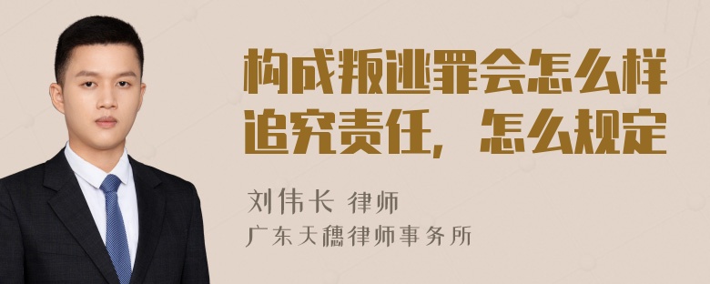 构成叛逃罪会怎么样追究责任，怎么规定